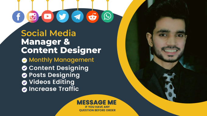 I will be your social media marketing manager