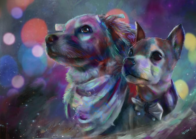 Make A Fantastic Painting Of Your Pet By Theartofhector