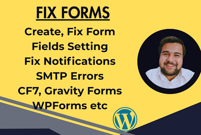 fix wordpress contact form 7, wpforms, gravity forms, ninja form, smtp errors