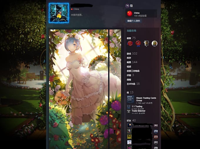 make a special steam profile background for you