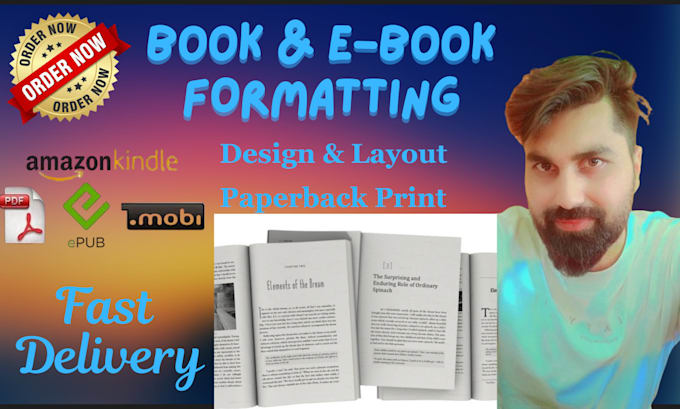 do book formatting or ebook for KDP kindle print