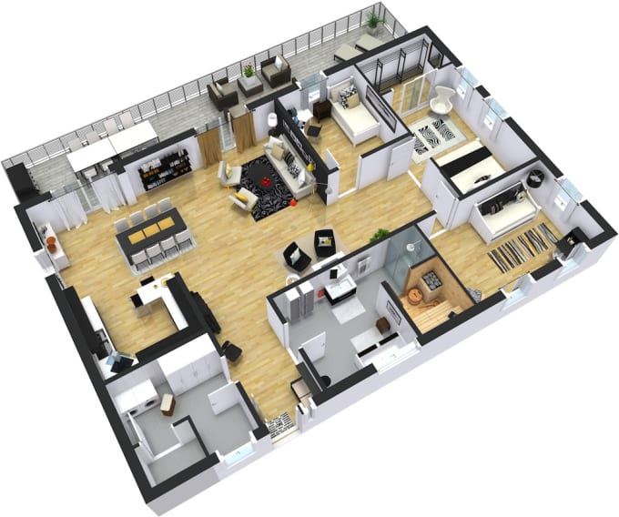Create any 2d and 3d floor plans by Tech_preceptor | Fiverr