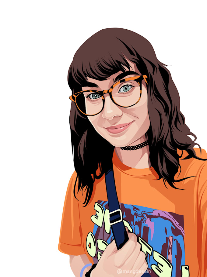 draw your amazing cartoon portrait from your photo