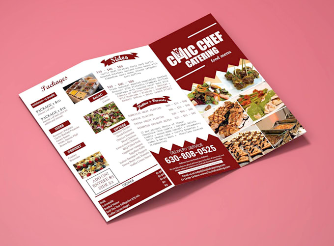 professionally design a tri fold brochure