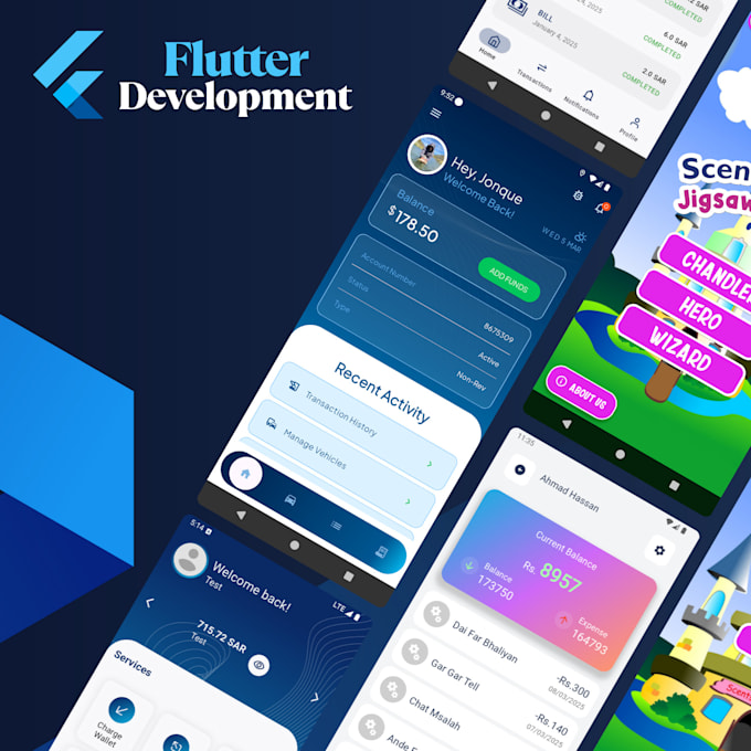 design, develop and help launch your mobile app in android, IOS and flutter