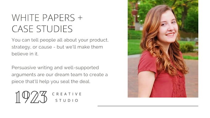 Write A Case Study Or White Paper For Your Business By Creative1923