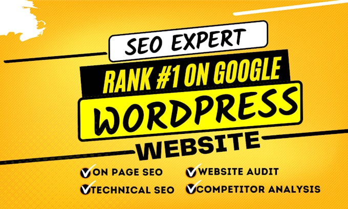 do wordpress website onpage seo technical  optimization and website audit