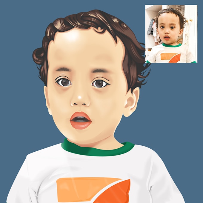 Create a realistic vector art from your face by Farhanajisani Fiverr