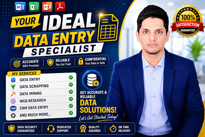 do accurate and efficient data entry tasks for you