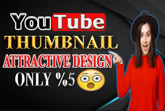 design awesome thumbnail or youtube channel art