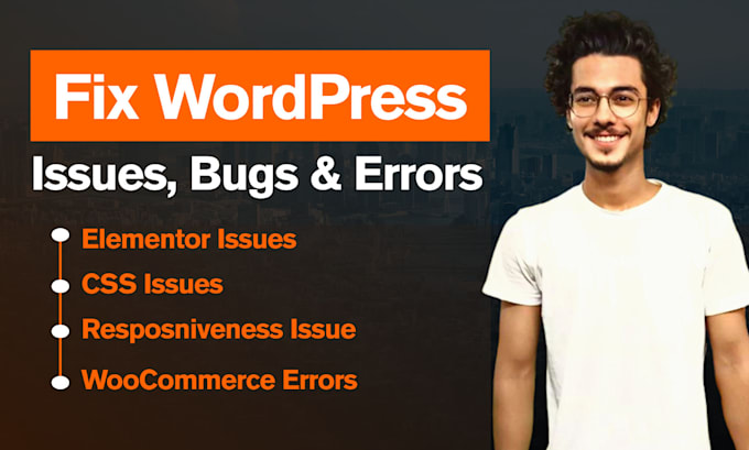 fix wordpress issues, errors, and fix elementor issues