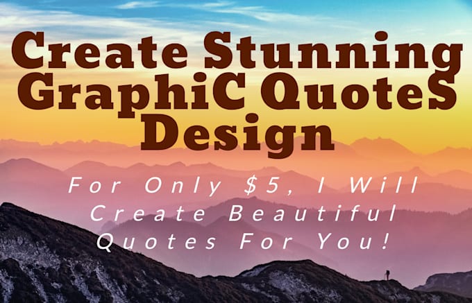 Create stunning beautiful graphic quotes design by Charitomolina | Fiverr