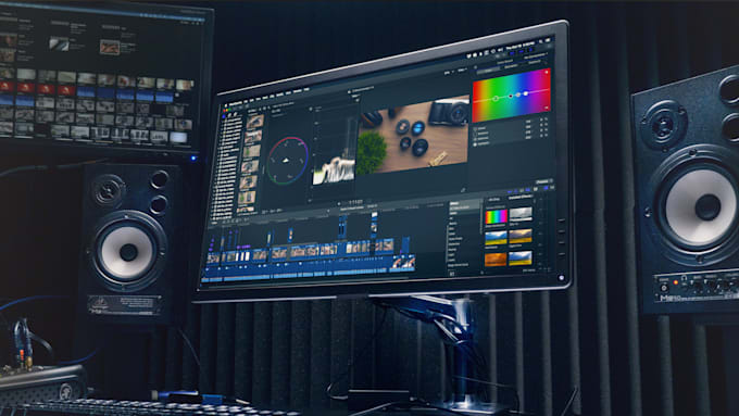 video editing color correction, key, sound design