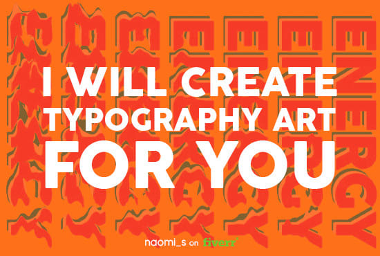 create typography art for you