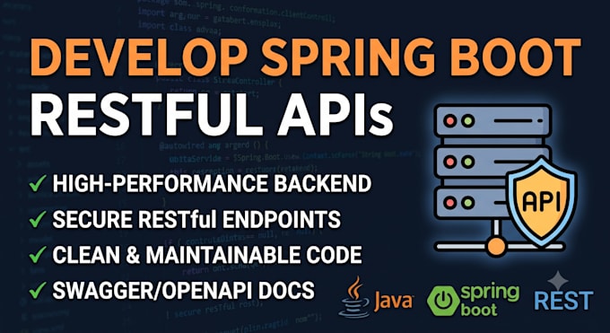 build spring boot rest API microservices and java bug fix