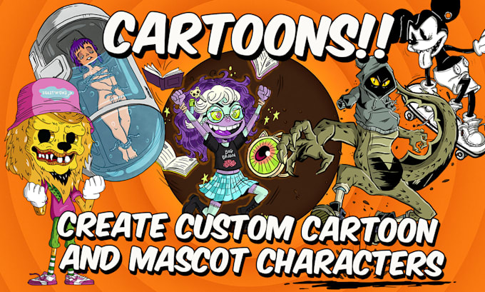 design and create cartoon and mascot characters