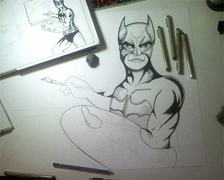 draw a comic panel in my style