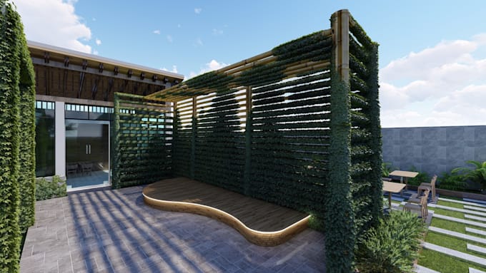 design your backyard, garden, and patio with 3d rendering