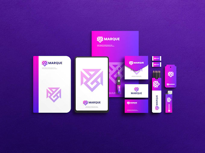 do custom minimalist logo design with full brand identity