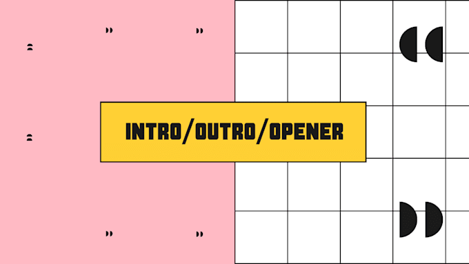 make high quality video intro or outro