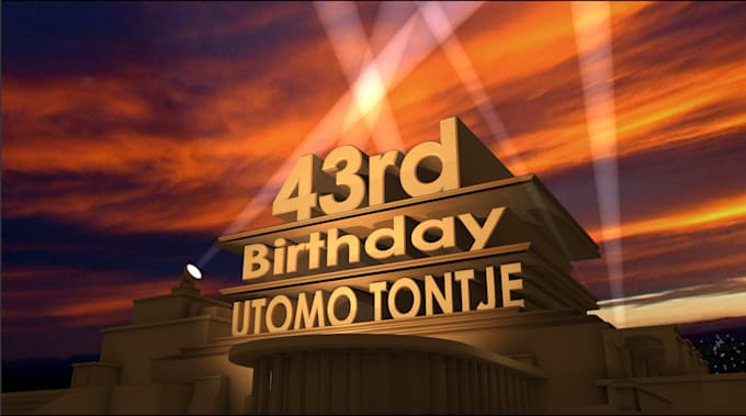 personalize a 20th century fox intro with your text