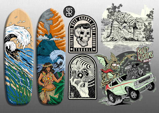 create custom hand drawn illustrations for your project