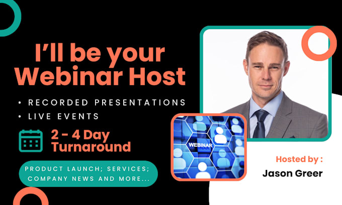 be your spokesperson actor for your webinar and presentation