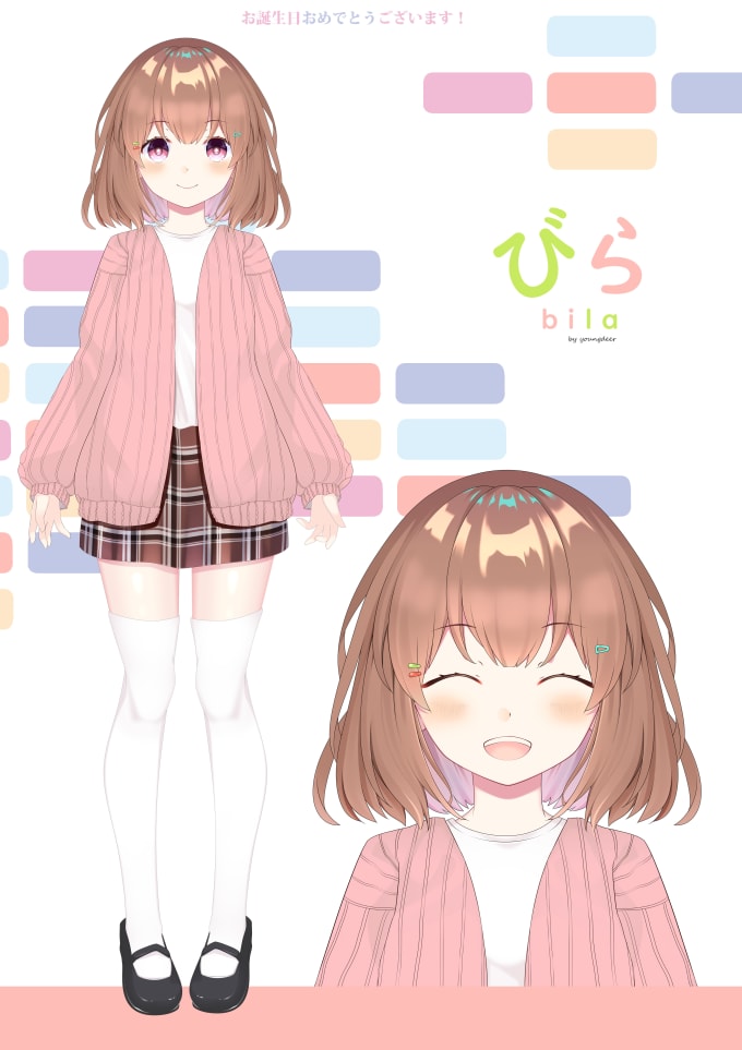 drawing vtuber model