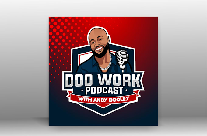 design modern podcast logo and cover art for your brand