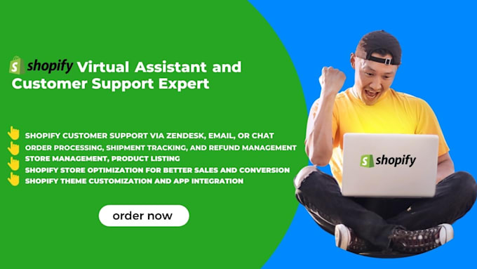 do shopify virtual assistant and customer support expert