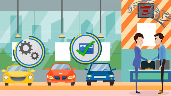 make auto car dealer animated promo video