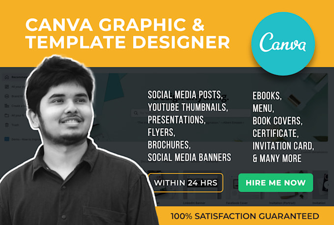do any graphic design in canva within 24 hrs