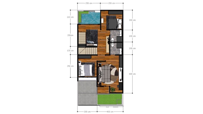 Drawing 2d floor plan by Fadhilbudiman | Fiverr