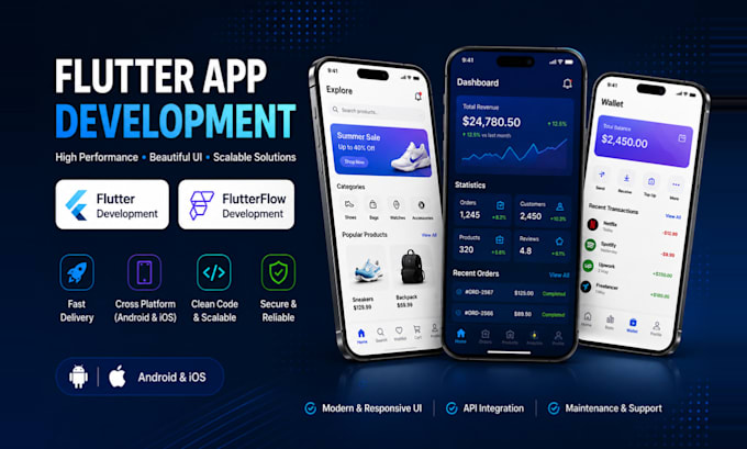 develop a flutterflow or flutter mobile app