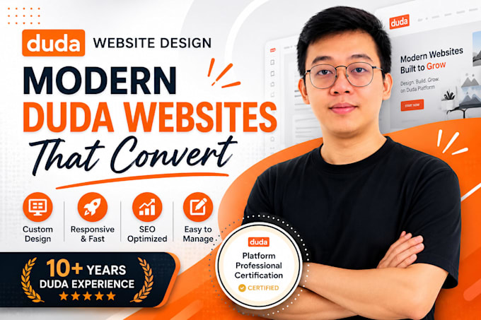 build a modern responsive duda website for your business