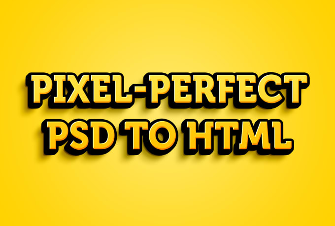 convert your PSD layout to html website or landing page