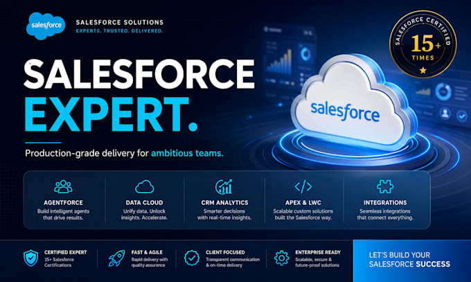build, fix and customize your salesforce, agentforce, data cloud and CRM