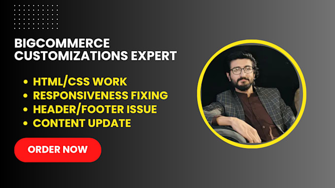customize and fix bigcommerce design css and responsive issues
