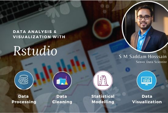 Do data analysis and visualization with rstudio by Shossain4 | Fiverr