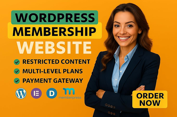 create membership website or subscription website with memberpress