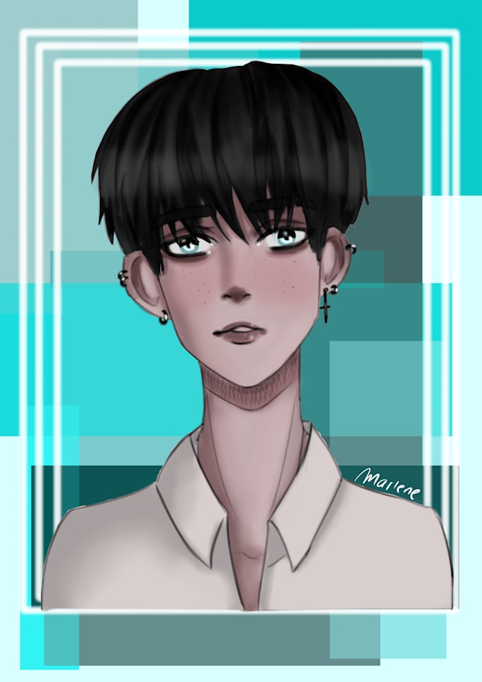 Draw Anime For You By Artsider Repost from @hair_by_leahx #haircutforboys #bowlcut. fiverr