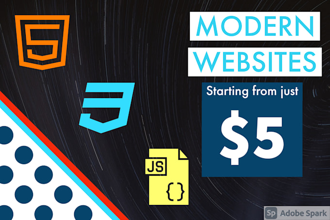 Create a modern website using html5, css3 and js by Pawelkapela | Fiverr
