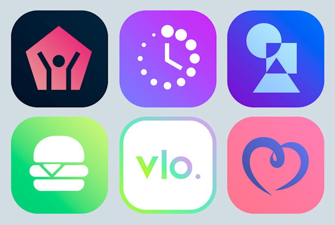 design modern minimalist mobile app icon design