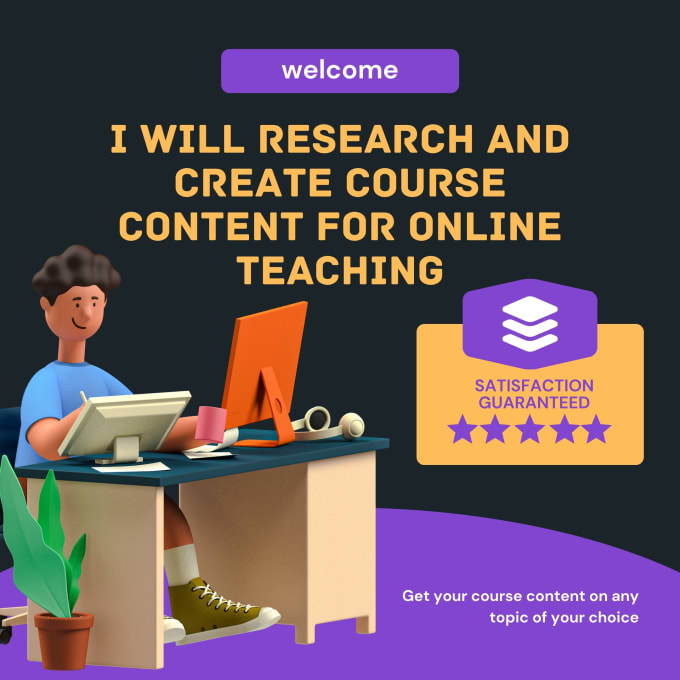 research and create course content for online teaching