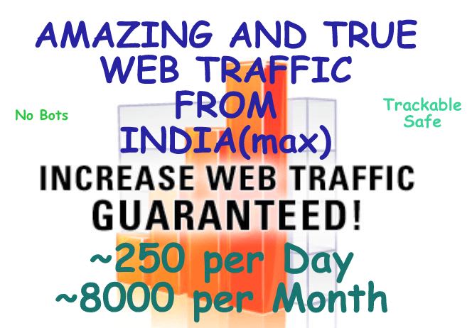 brought a traffic to your website,apps and promote your product from india