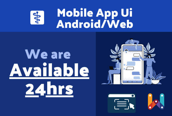 design prominent mobile app UI for android or ios