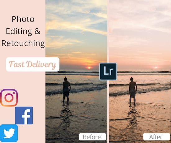 provide photo editing and retouching for instagram