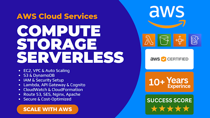 configure AWS ec2, vpc, s3, lambda, and secure cloud infrastructure