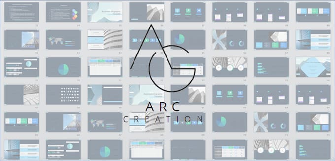 design a presentation with business infographics