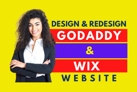 design or redesign website on wix, wix studio, godaddy airo